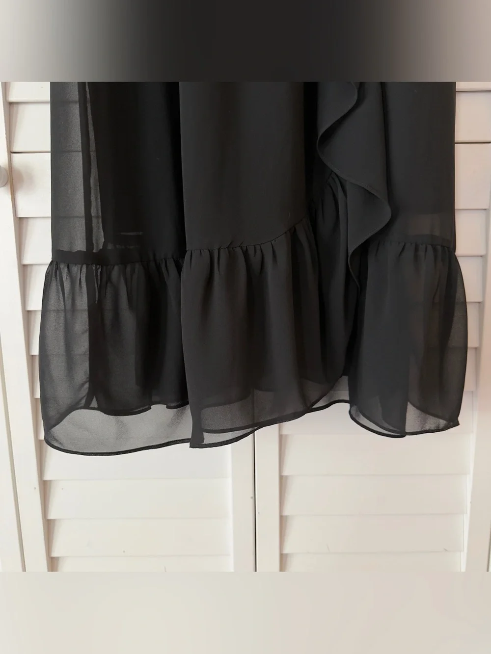 Madewell Petite Ruffle-Strap Wrap Dress - Size 4 - Picture 5 of 9